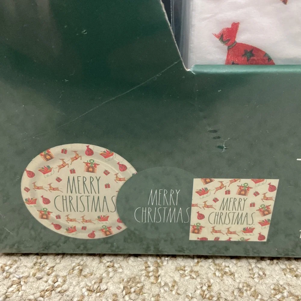 Rae Dunn MERRY CHRISTMAS Paper Tableware Party Set